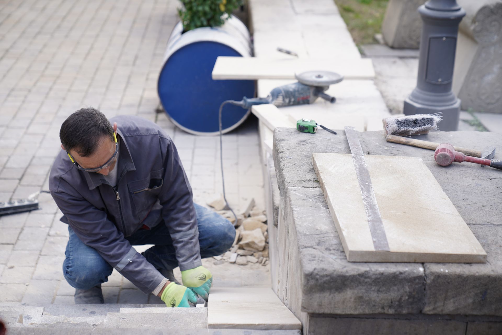 Portrait of a master stone carver