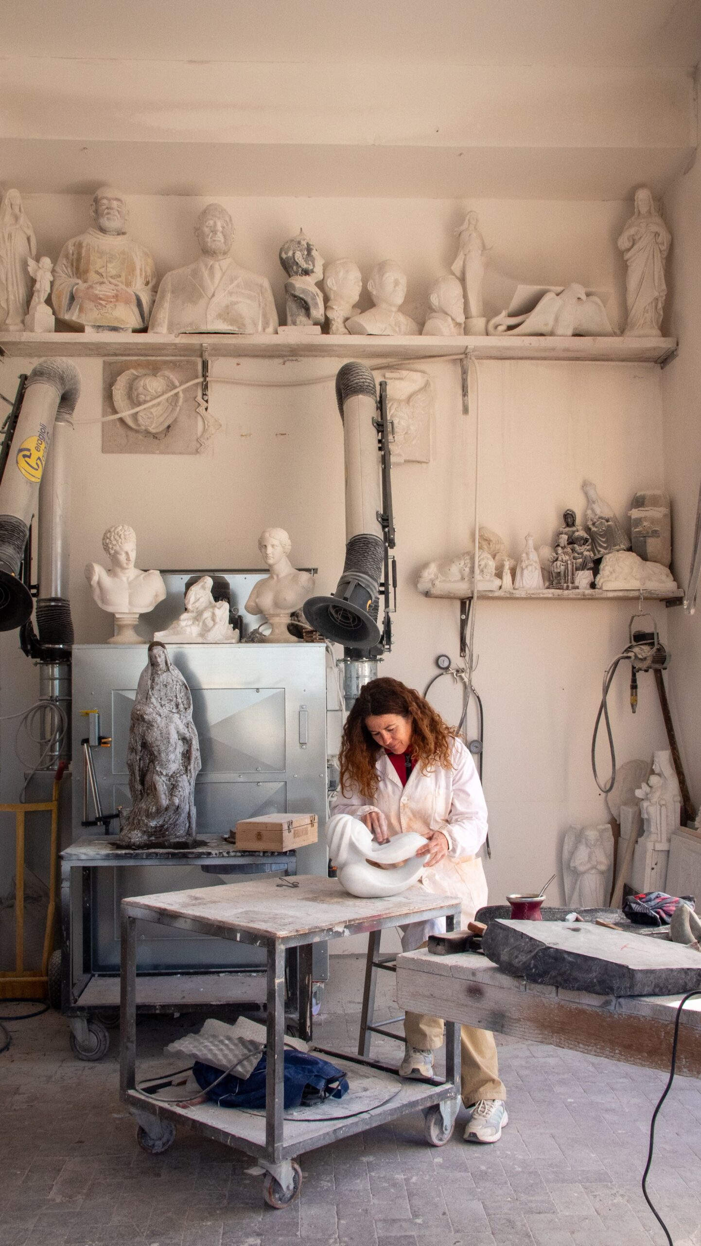 Bronze casting workshop in Italy